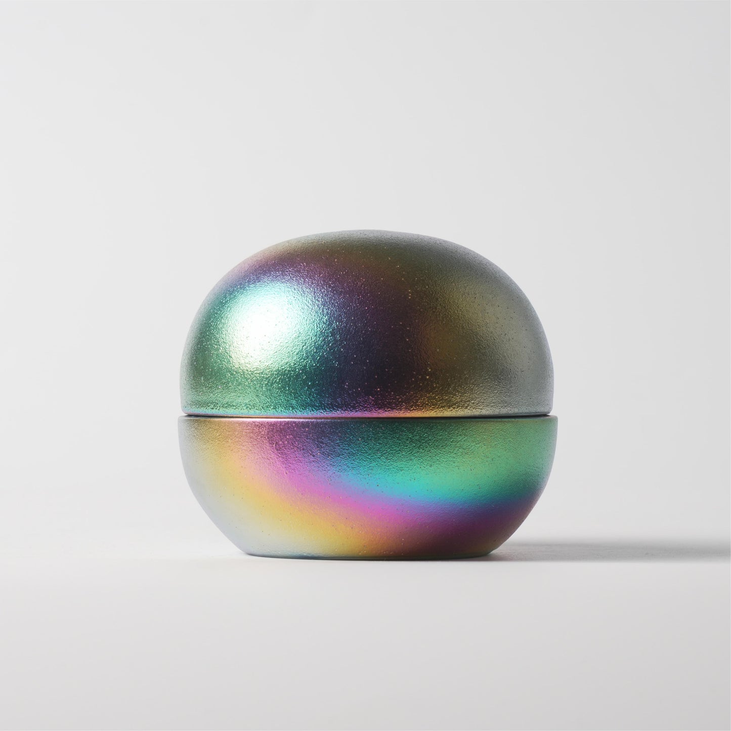 Iridescent Rainbow Ceramic Sphere Box