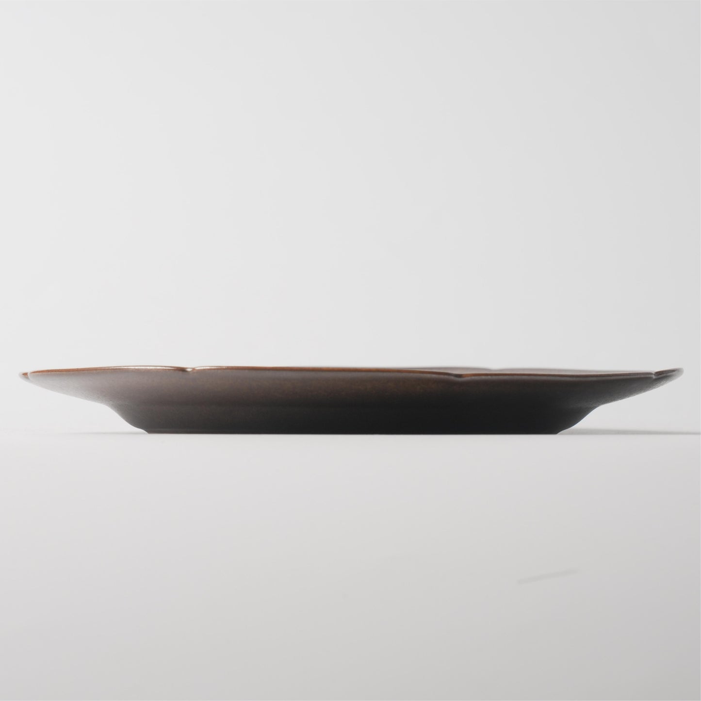 Brown Crystal Octagonal Ceramic Soup Plate