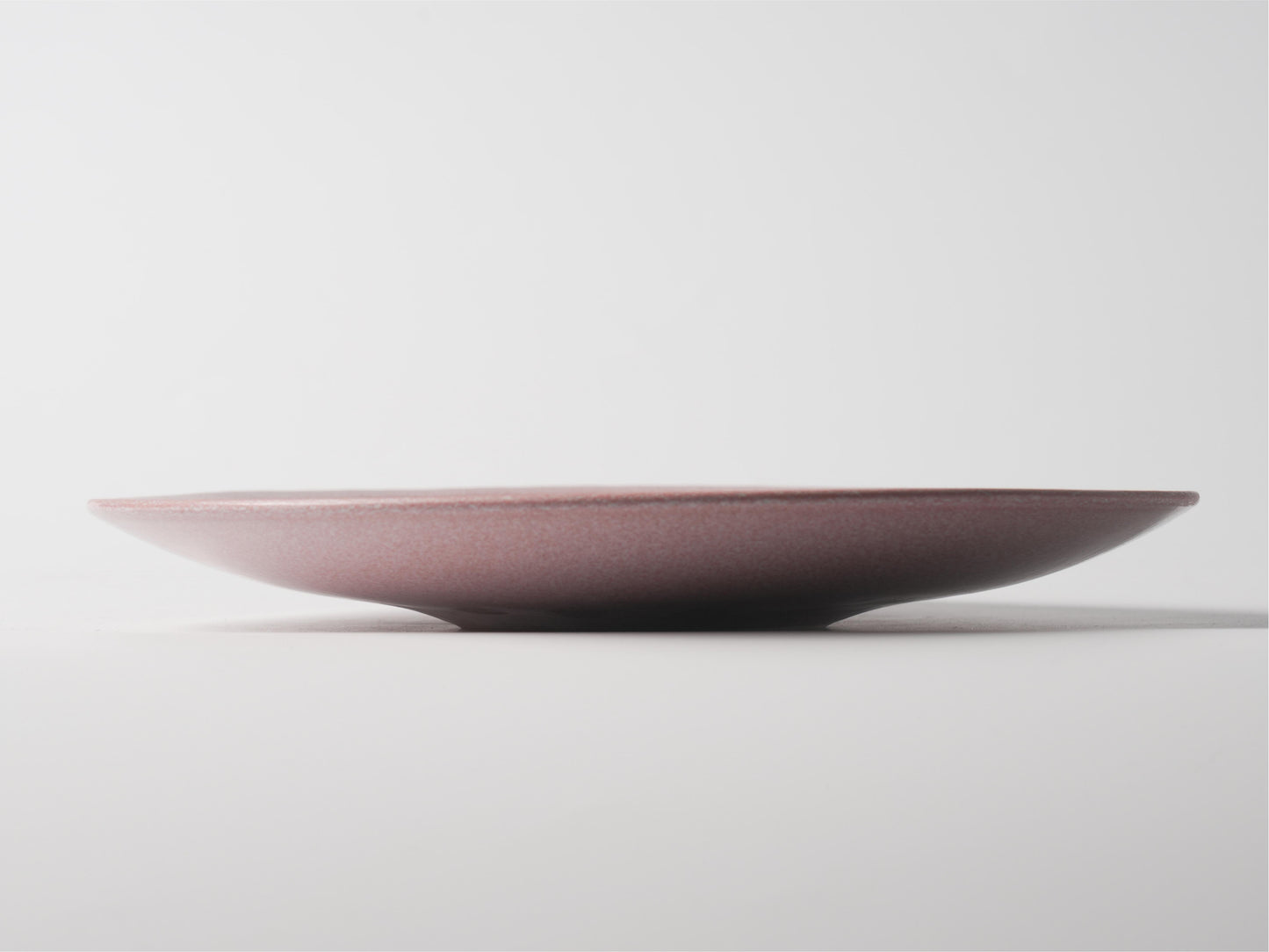 Blush White Matte Ceramic Shallow Coupe Plate