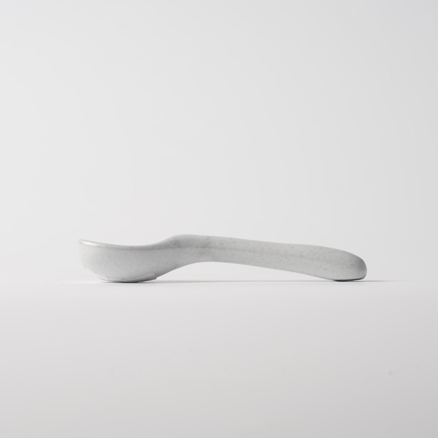 Dundun Grey Sculptural Long-Handle Ceramic Spoon