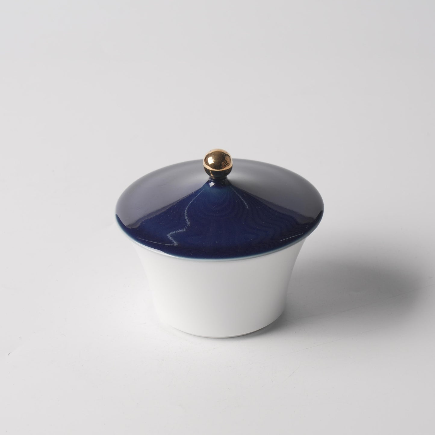 Fu Lu Gold — 6.5" Tengyun Saucer & 4" Garden Pavilion Double-Boiler Jar