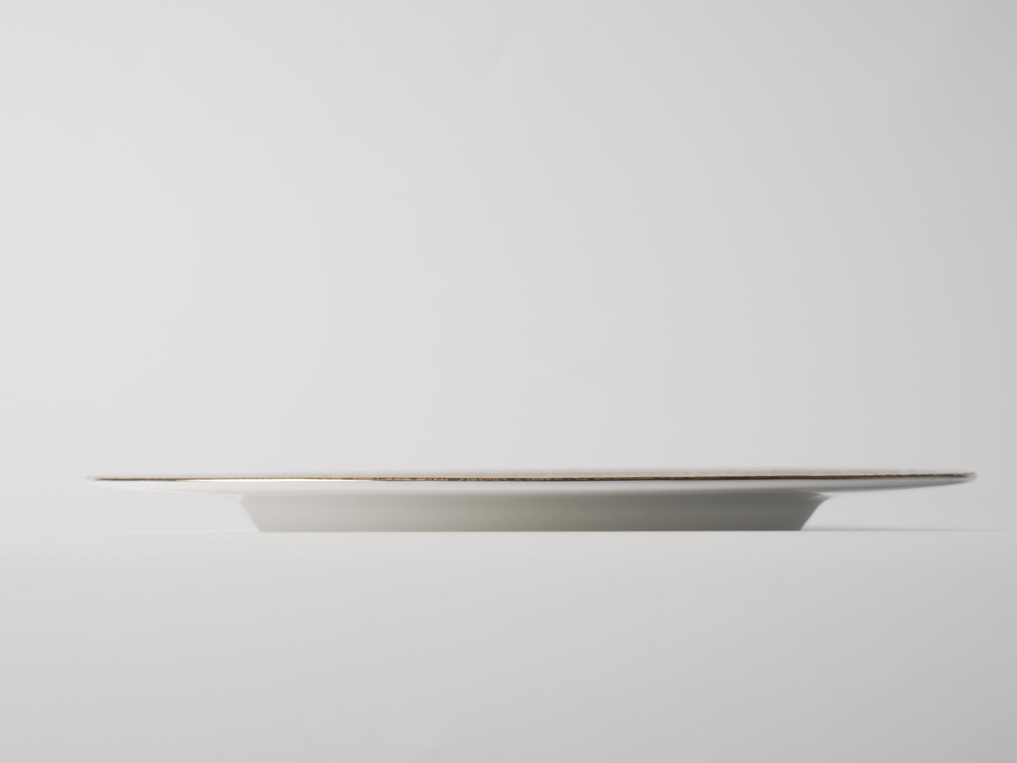 Gold Speckle Wide-Rim Porcelain Flat Plate