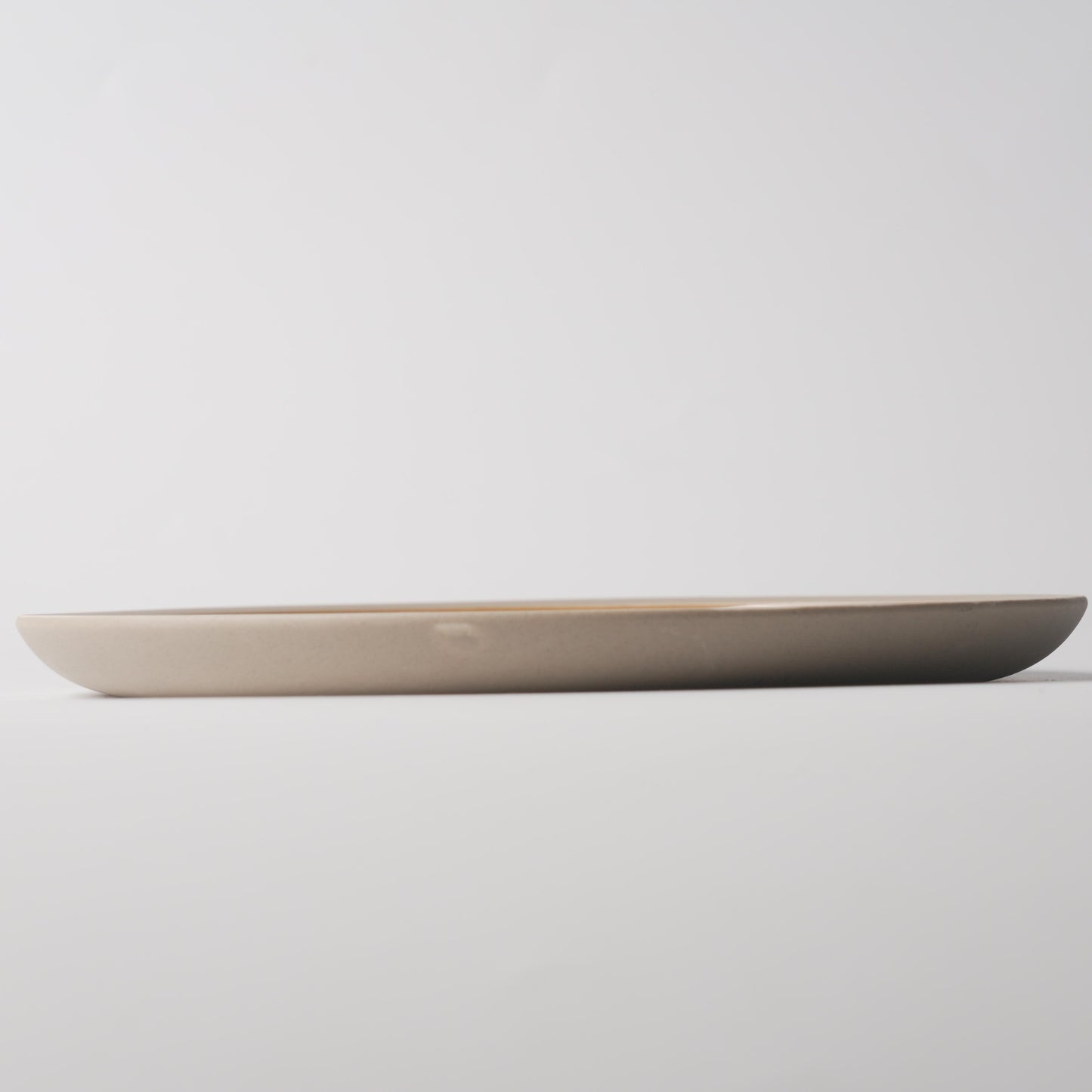 Amber Glaze Flat-Edge Shallow Plate