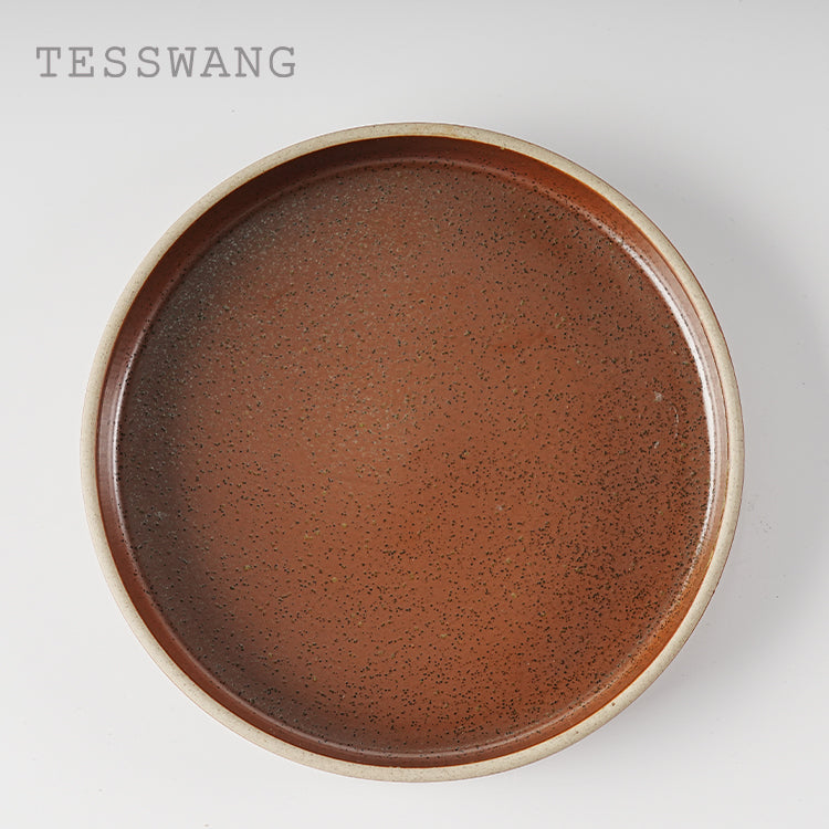 Brown Crystal 7.5'' Stripe Plate