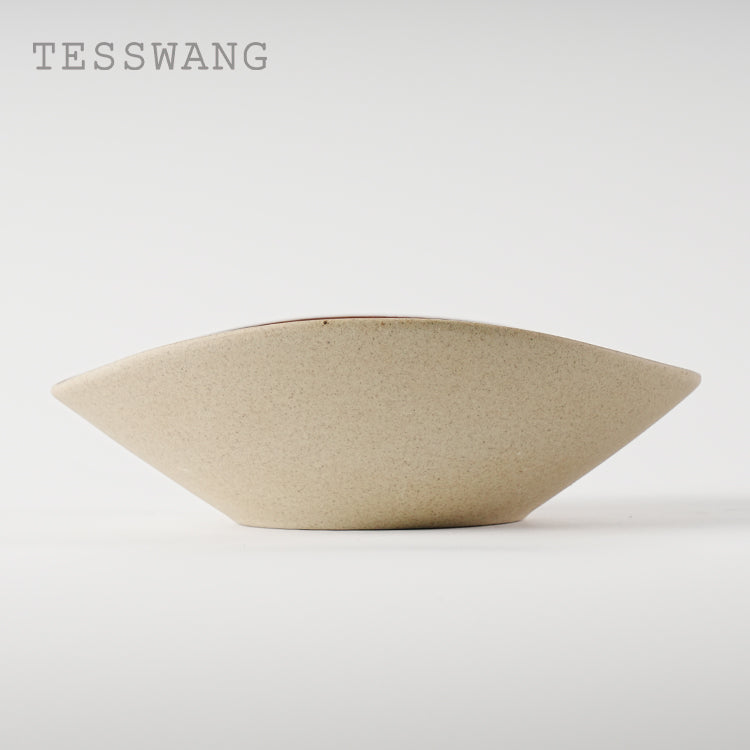 Iron Bloom Sculptural Bowl 8" — Raw Exterior Iron-Glaze Interior Ceramic Bowl