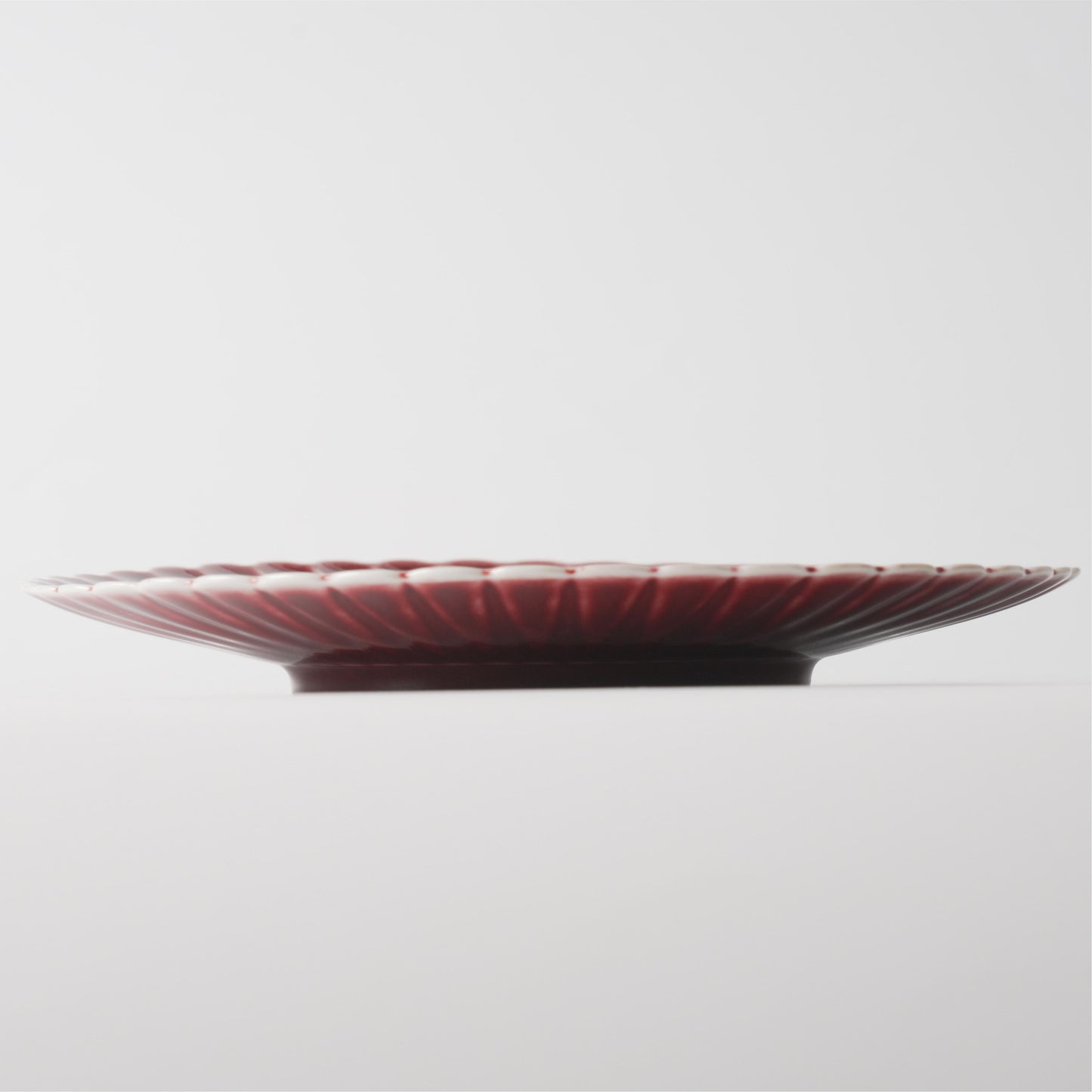 Crimson Chrysanthemum Ceramic Dinner Plate