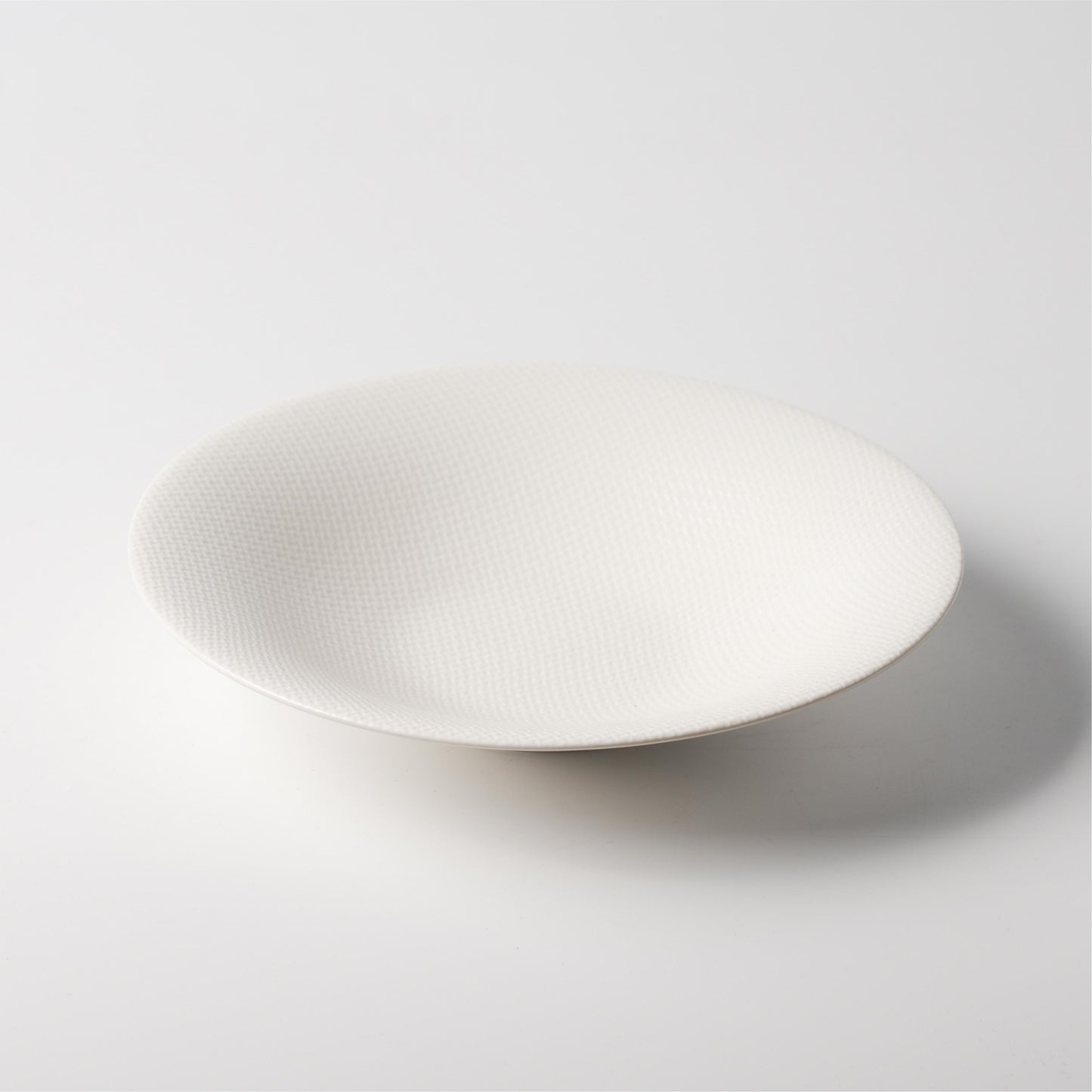 White Lattice Dome Ceramic Plate
