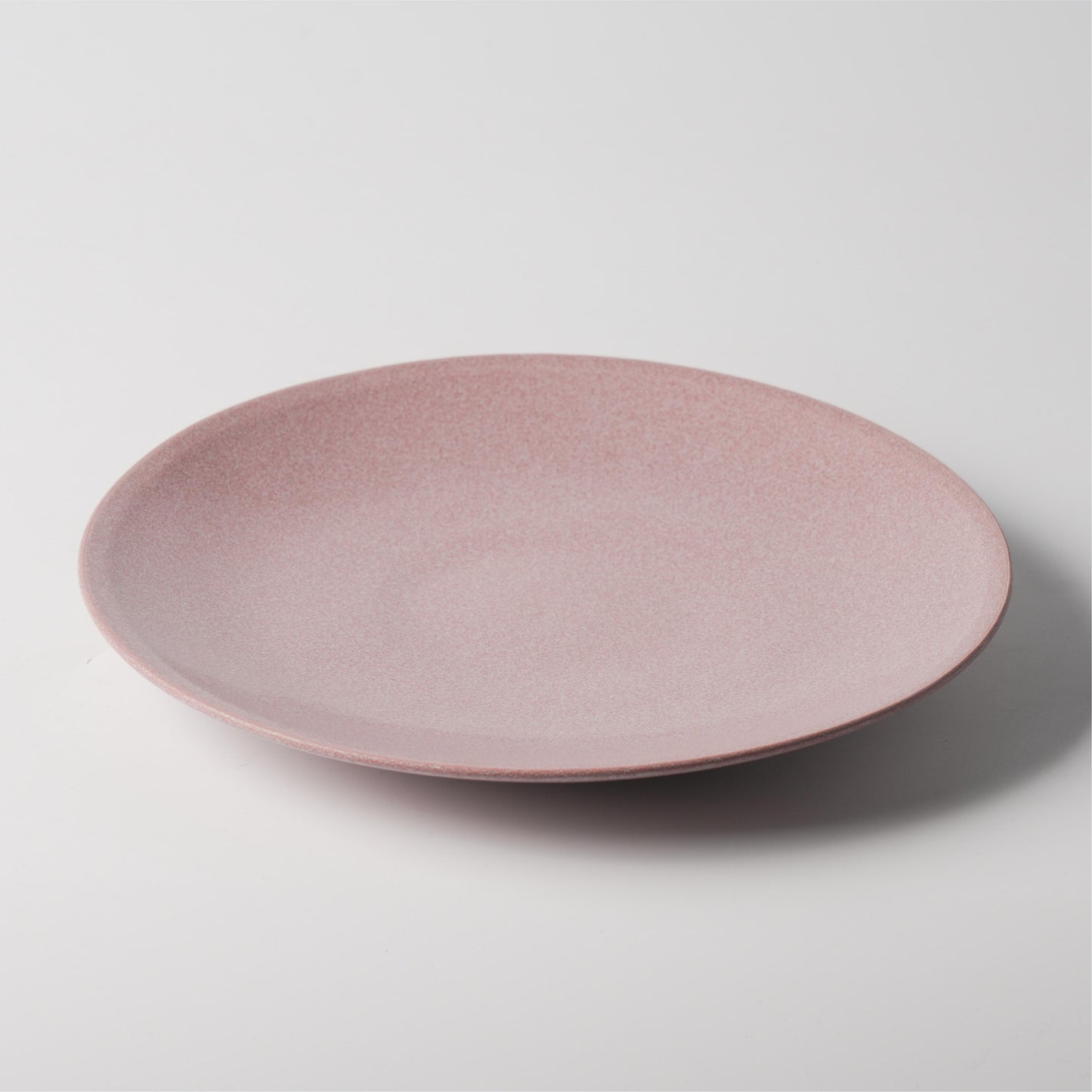 Blush White Matte Ceramic Shallow Coupe Plate