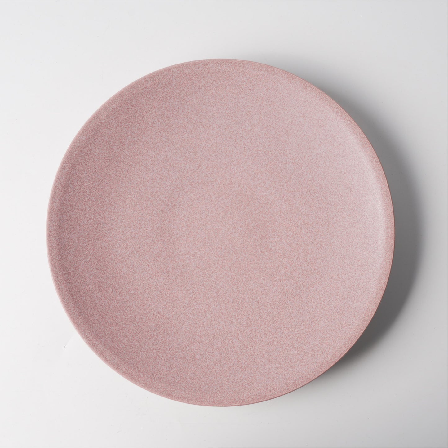 Blush White Matte Ceramic Shallow Coupe Plate