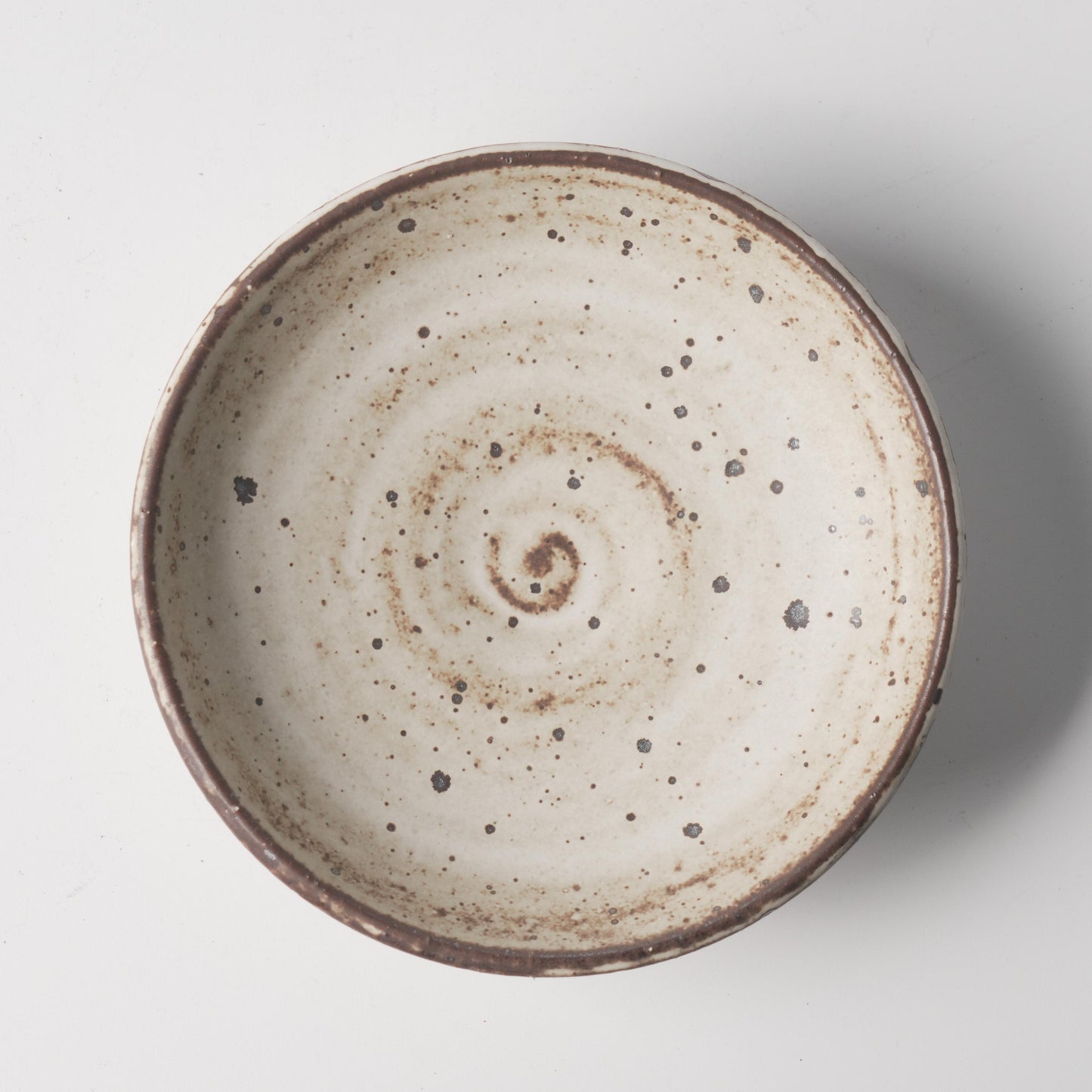 Rustic White Speckled Ceramic Bowl