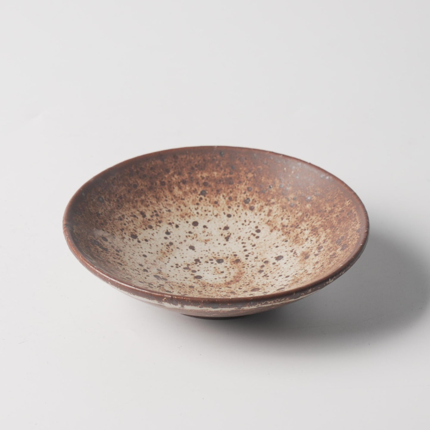 Rustic Brown Speckled Ceramic Plate