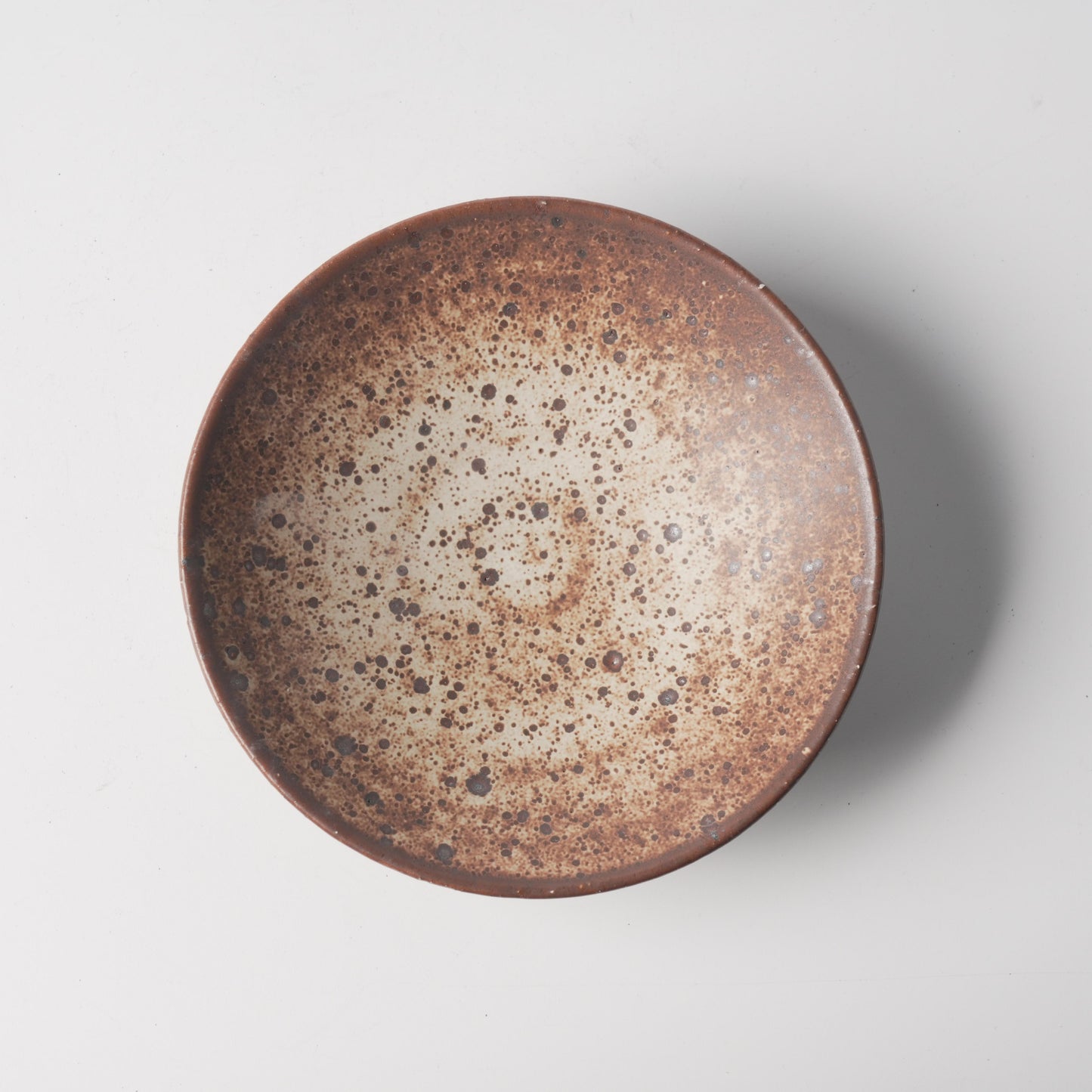 Rustic Brown Speckled Ceramic Plate