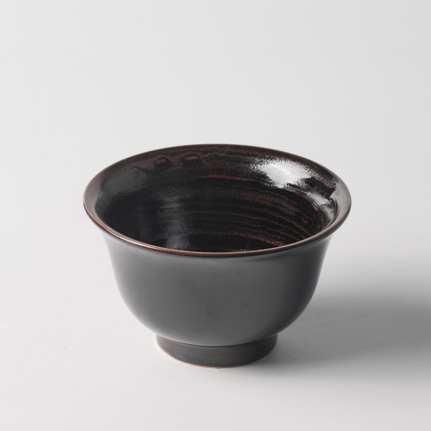 Antique-Style Dark Glaze Ceramic Bowl