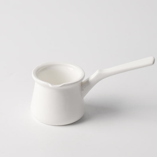6.75-Inch Long-Handle Ceramic Milk Pot