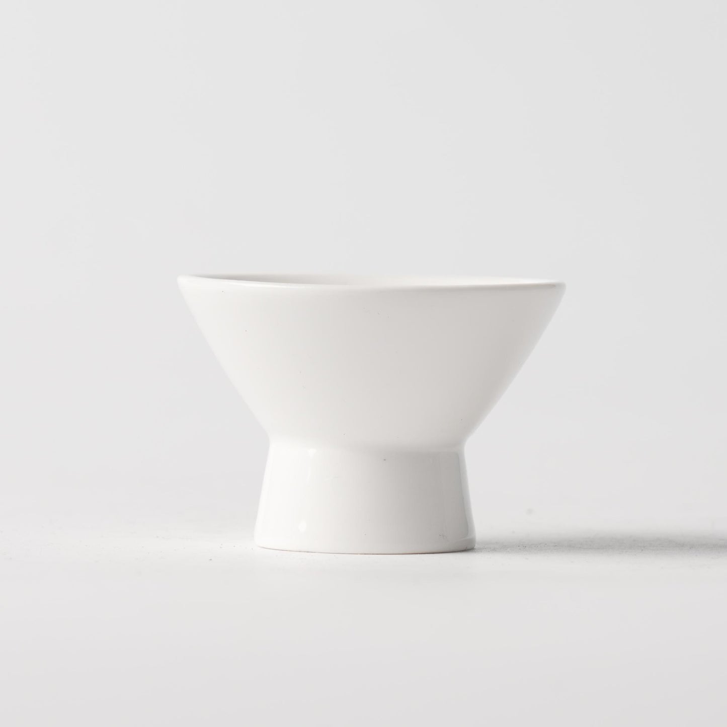 White Ceramic Footed Egg Cup