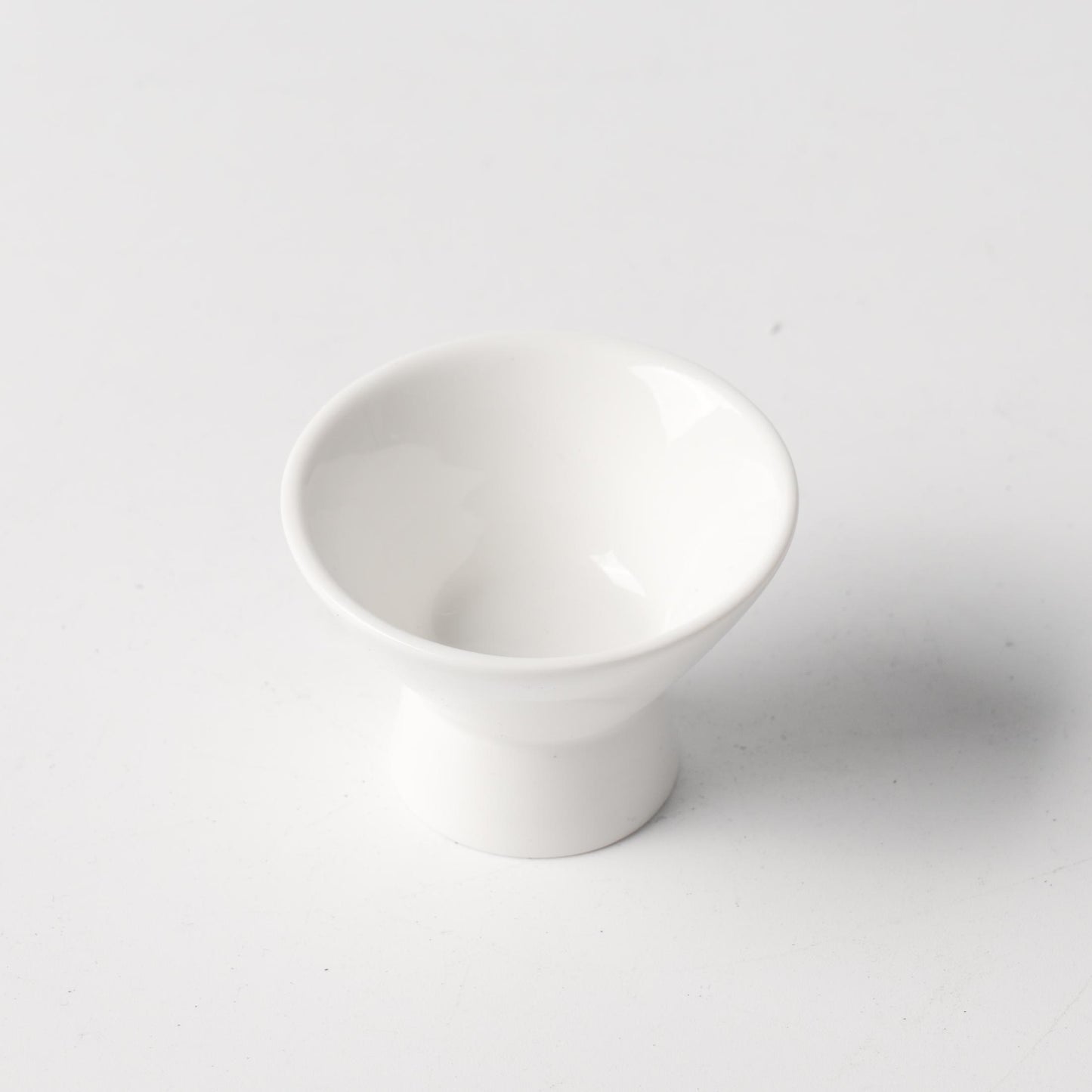 White Ceramic Footed Egg Cup