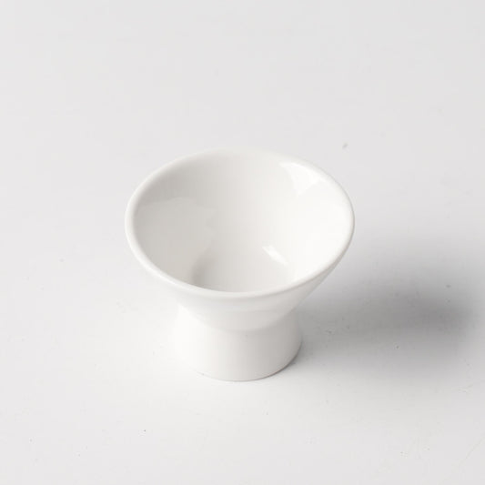 White Ceramic Footed Egg Cup
