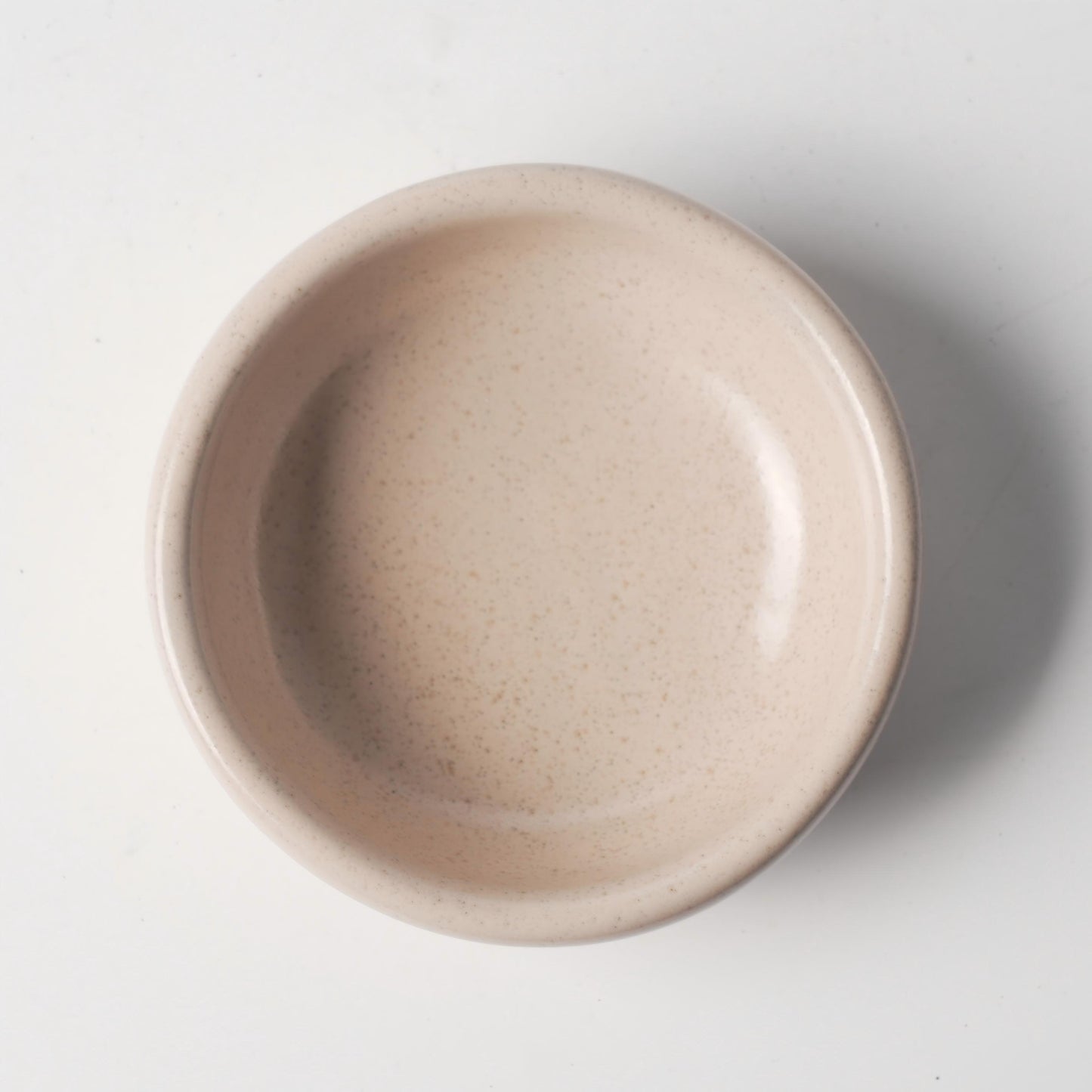 Cream Beige Ceramic Sauce Dish — 4 Inch