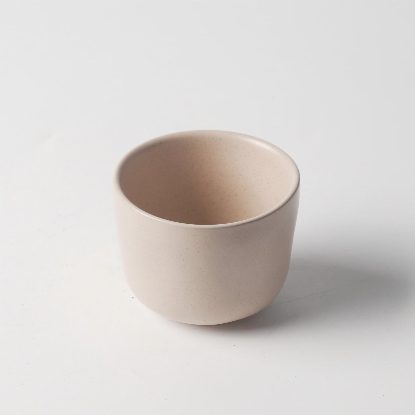 Cream Beige Matte Ceramic Tea Cup