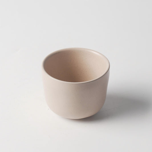 Cream Beige Matte Ceramic Tea Cup