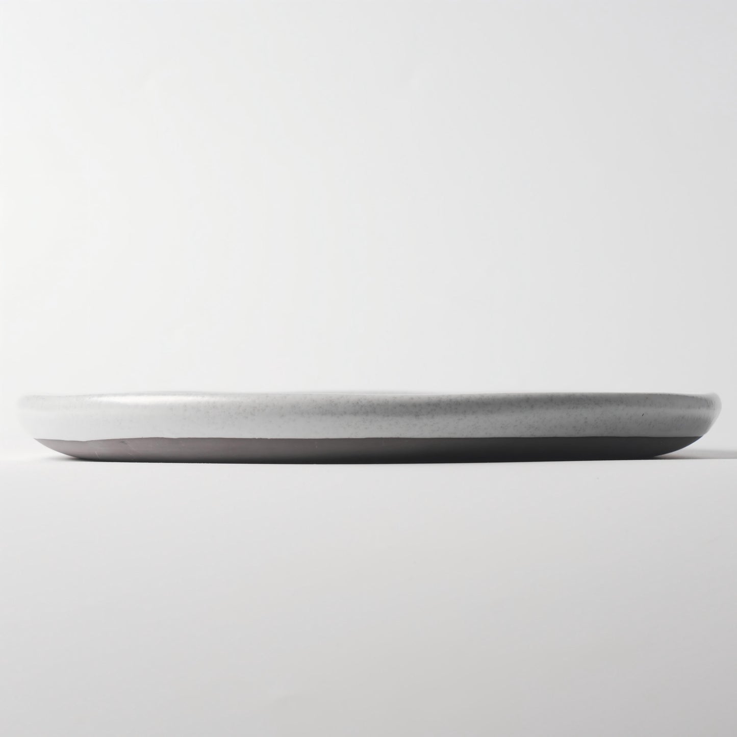 Dundun Grey  Ceramic Straight-Edge Dinner Plate — 12 Inch