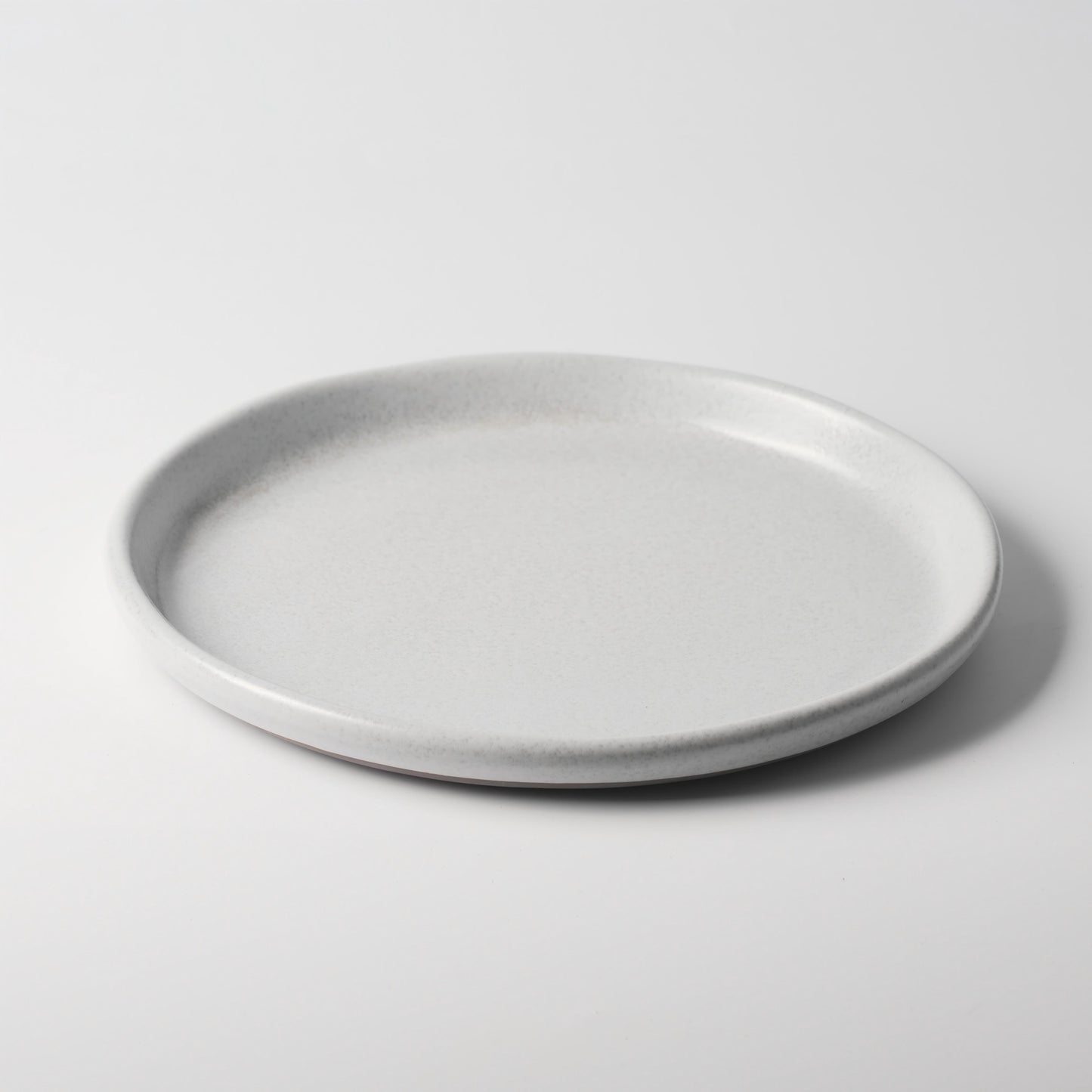 Dundun Grey  Ceramic Straight-Edge Dinner Plate — 12 Inch