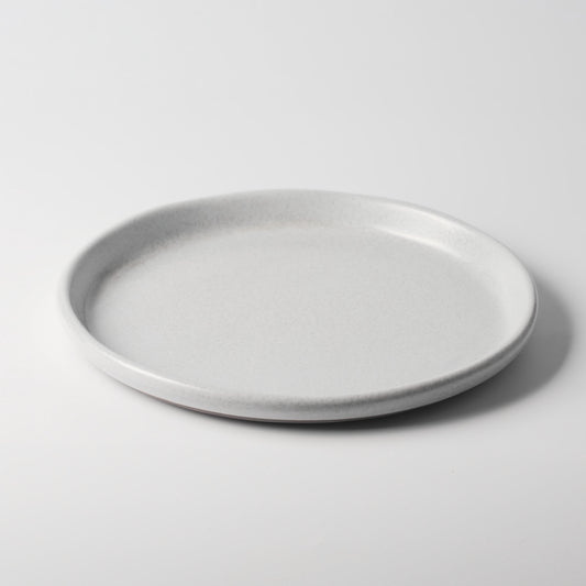 Dundun Grey  Ceramic Straight-Edge Dinner Plate — 12 Inch