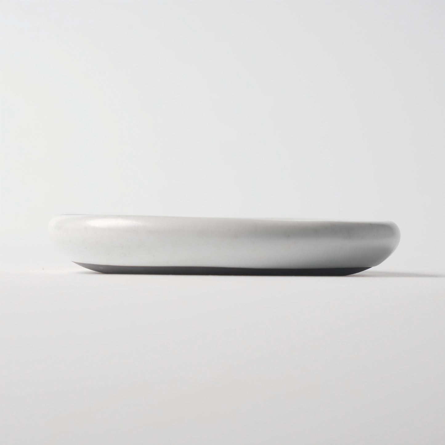 Dundun Grey Ceramic Rounded-Edge Dinner Plate