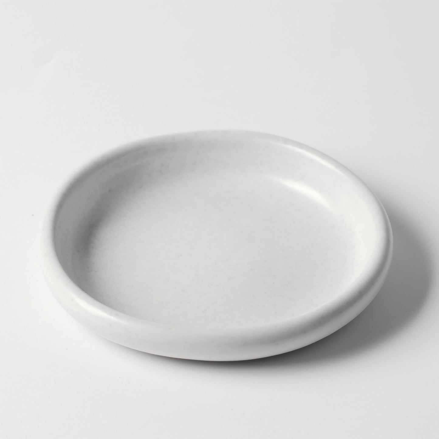 Dundun Grey Ceramic Rounded-Edge Dinner Plate