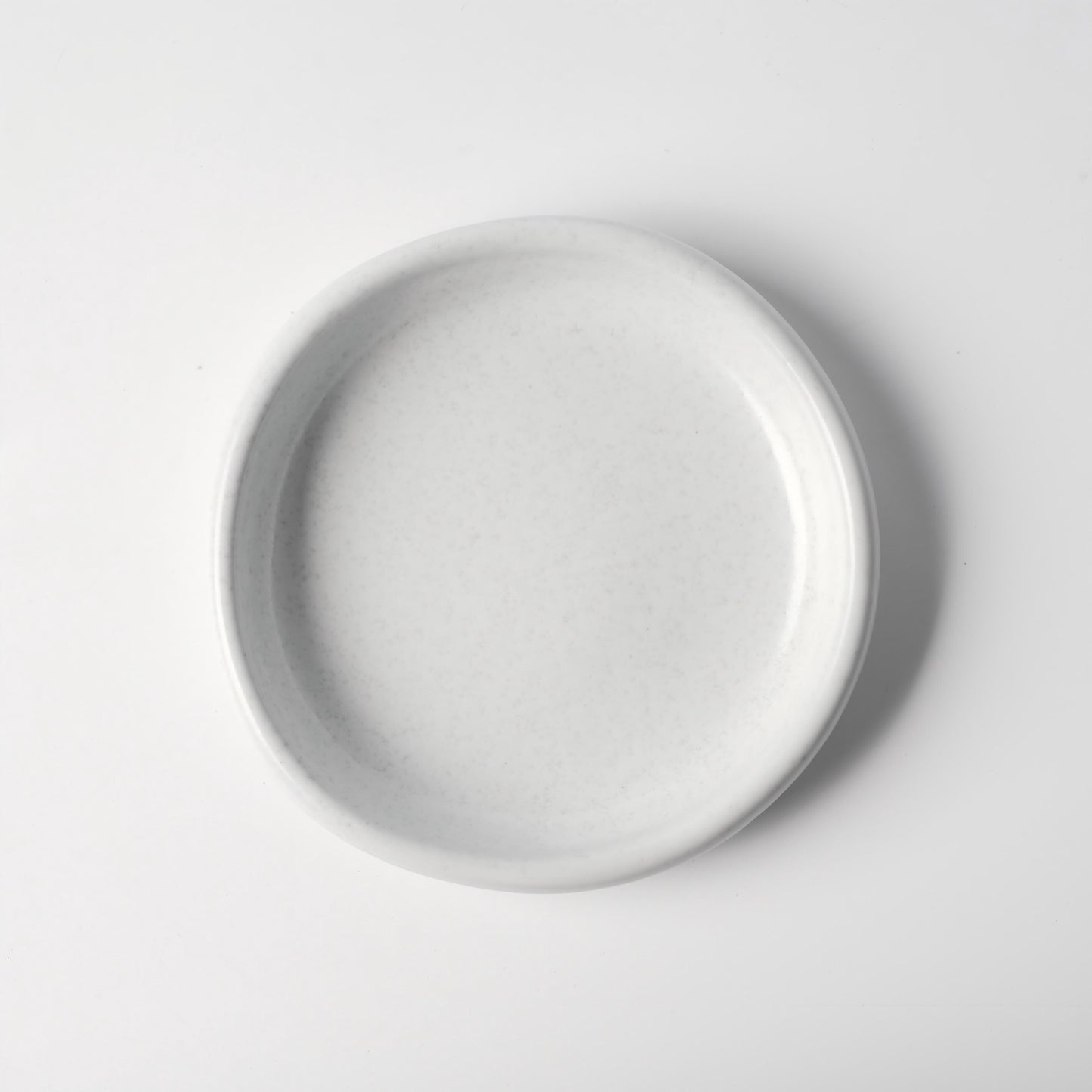 Dundun Grey Ceramic Rounded-Edge Dinner Plate