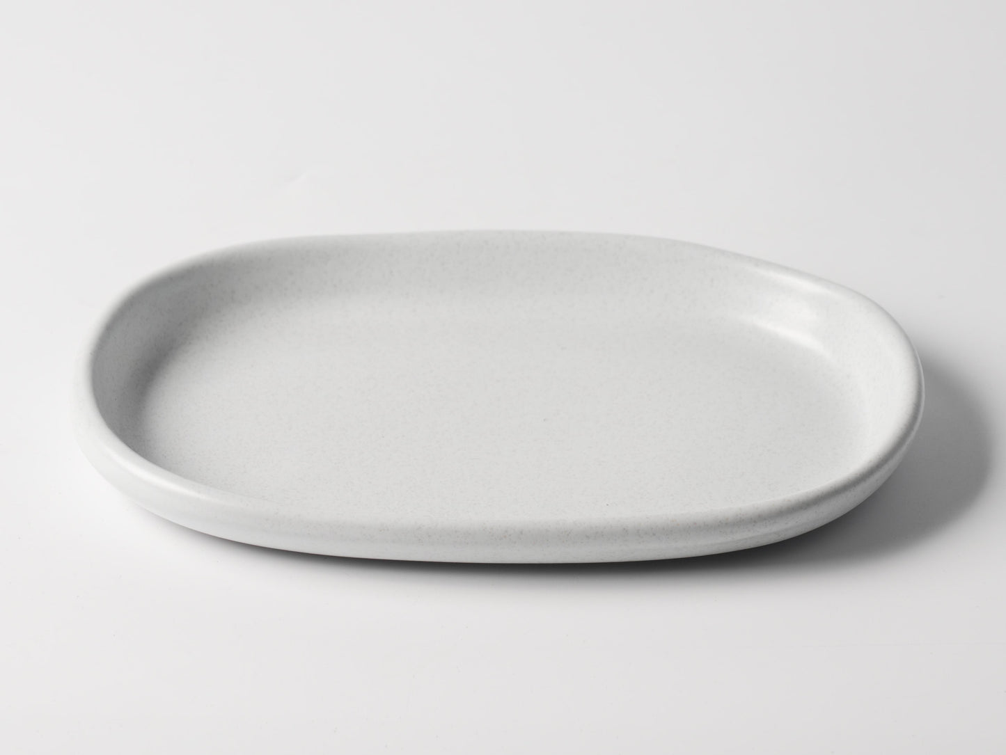 Dundun Grey Ceramic Oval Serving Platter
