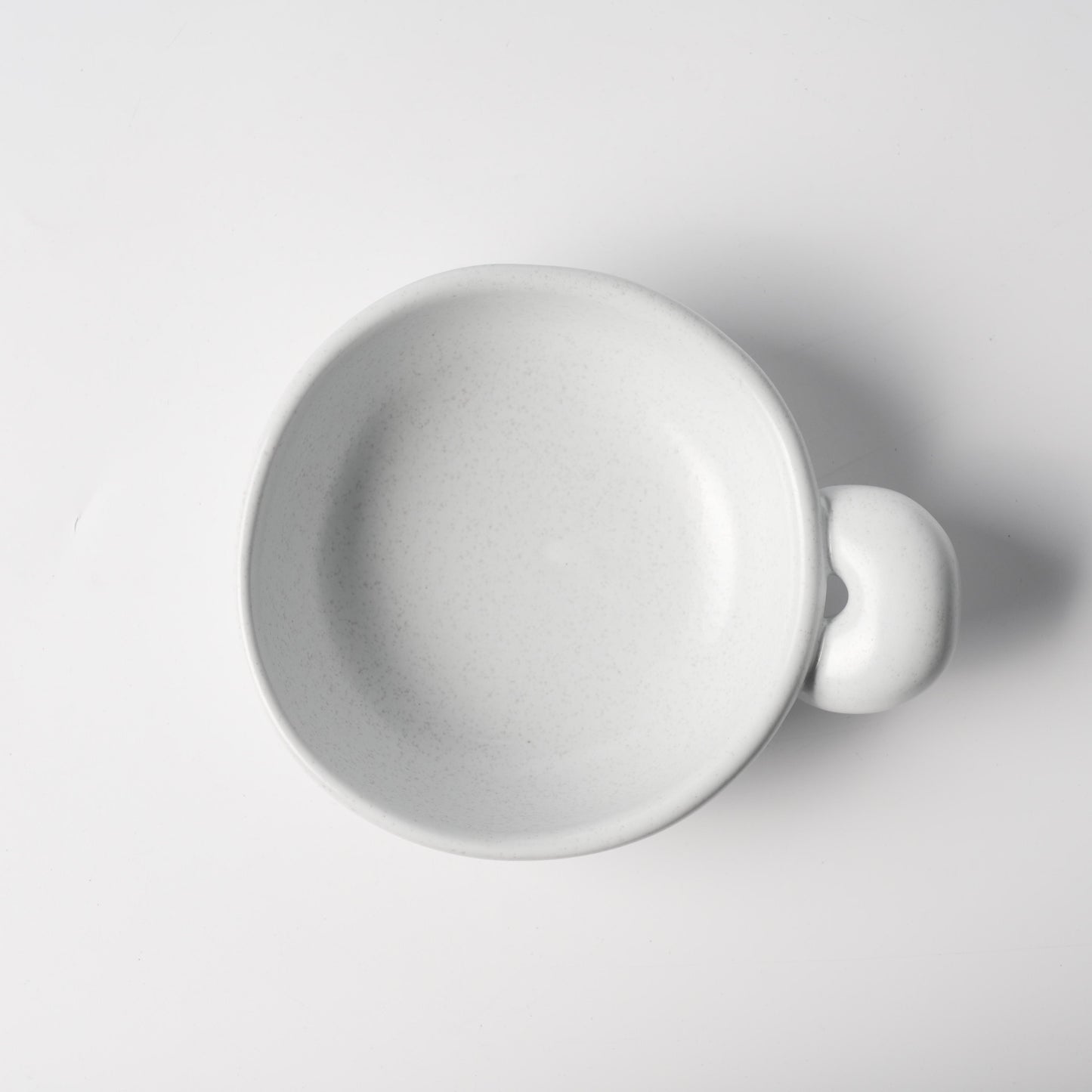 Dundun Grey Single-Handle Ceramic Dish