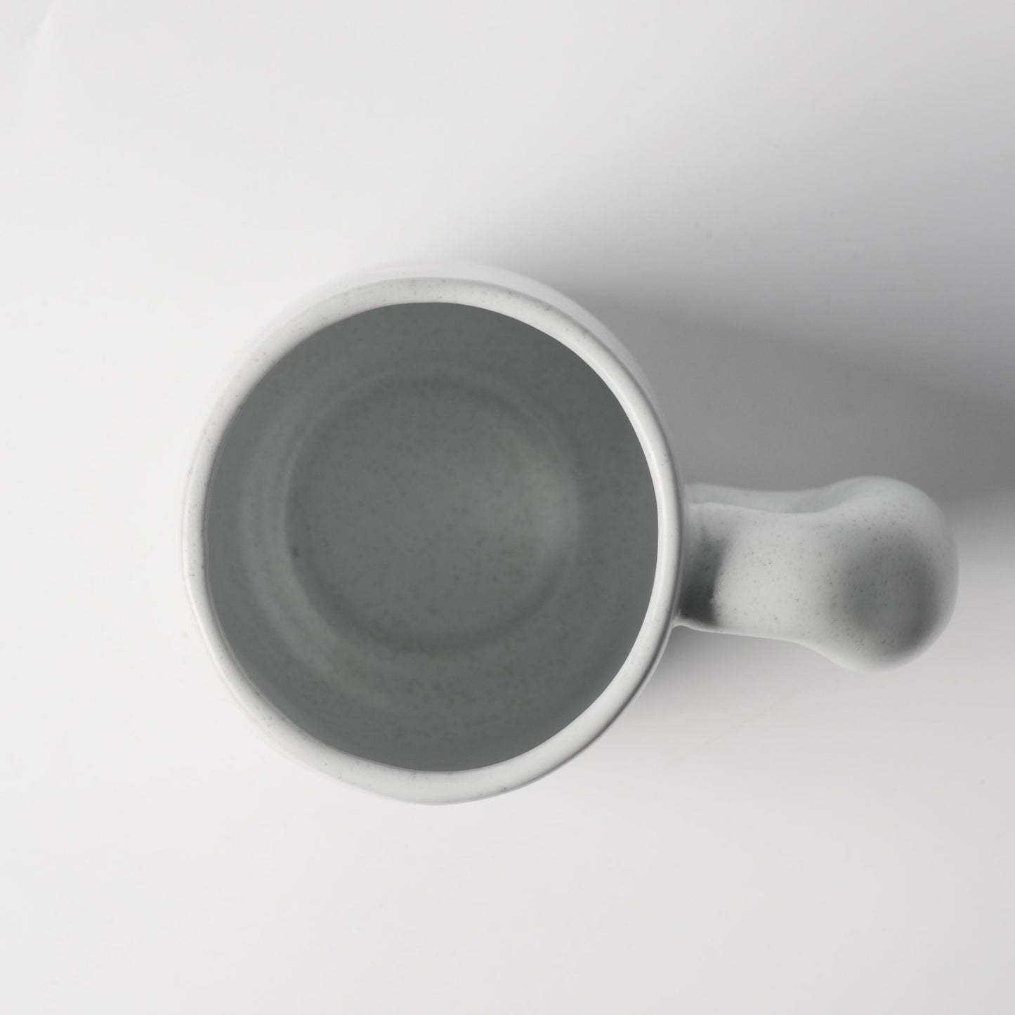 Dundun Grey Sculptural Ceramic Mug