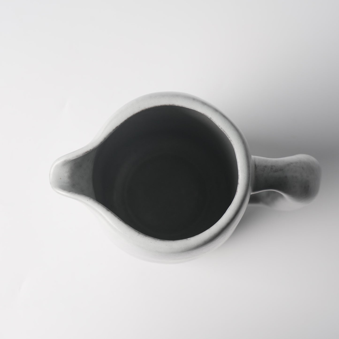 Dundun Grey Sculptural Ceramic Creamer Pitcher