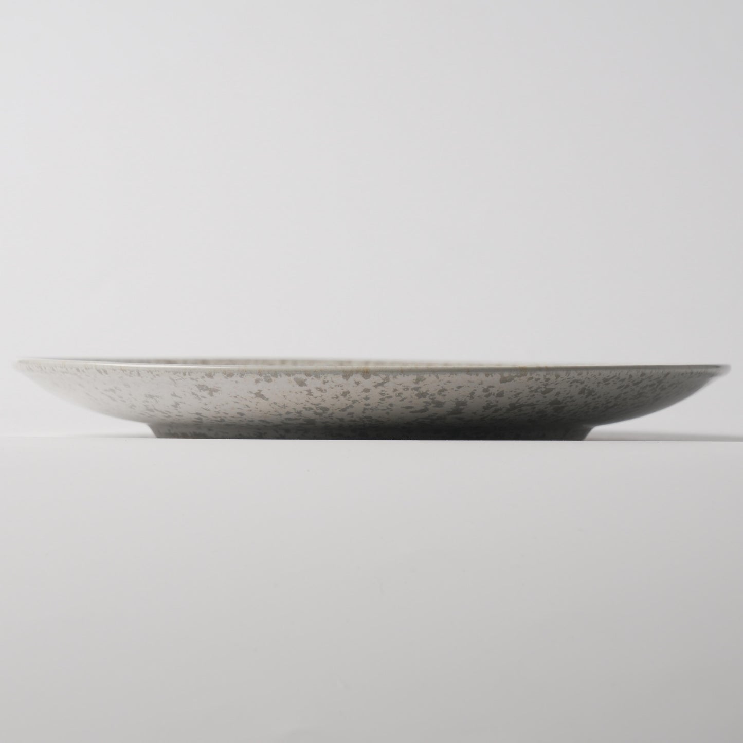 Silver Scatter Lustre Shallow Ceramic Plate