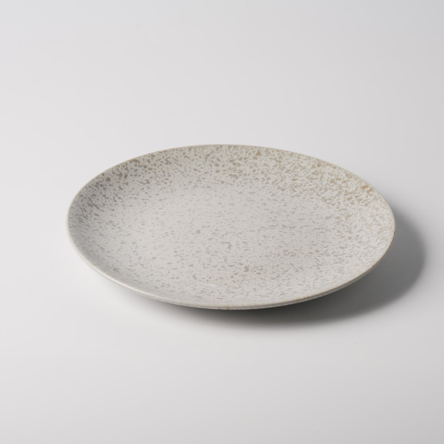 Silver Scatter Lustre Shallow Ceramic Plate