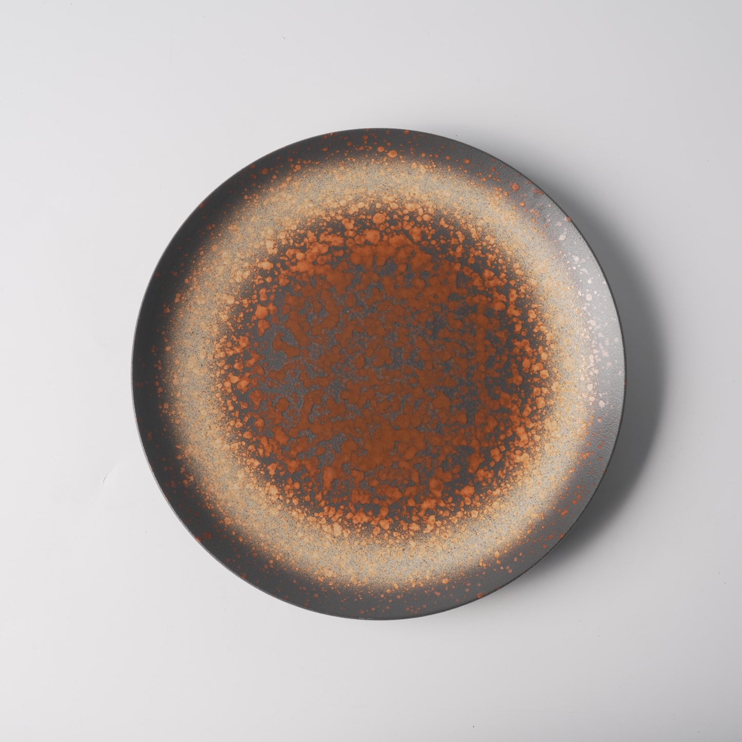 Iron Flame Kiln-Change Shallow Ceramic Plate