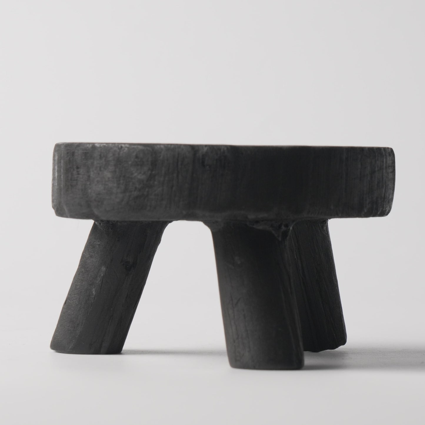 Wabi-Sabi Charred Wood Sculptural Tea Table