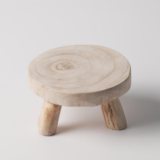 Wabi-Sabi Natural Wood Sculptural Tea Table