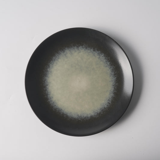 Cosmic Nebula Glaze Shallow Ceramic Plate
