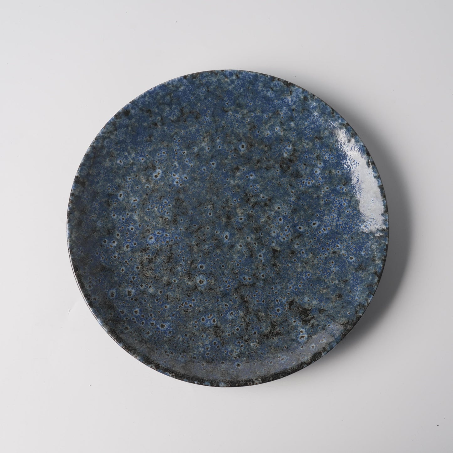 Deep Sea Bubble Glaze Shallow Ceramic Plate
