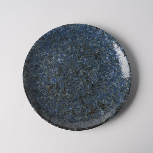 Deep Sea Bubble Glaze Shallow Ceramic Plate