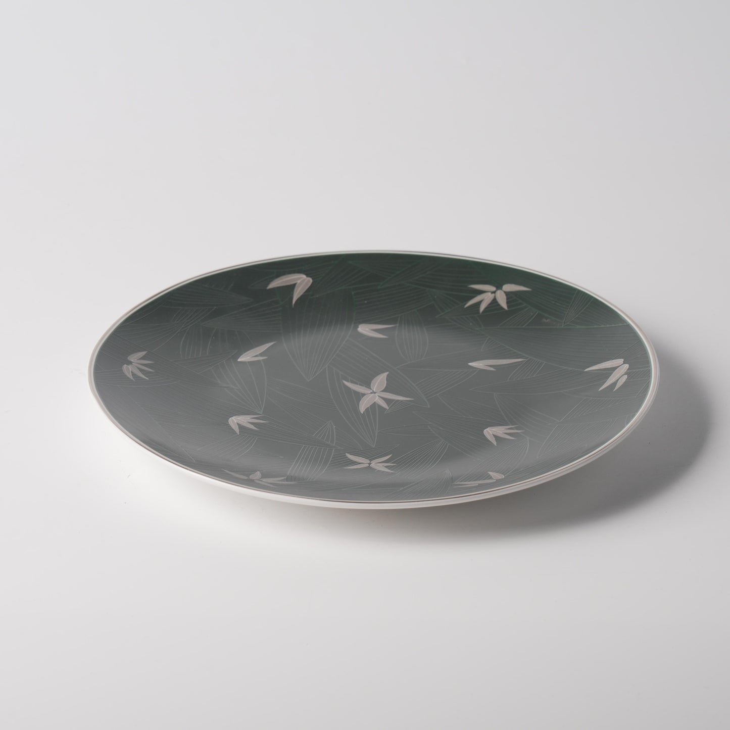 Bamboo Shadow Ceramic Dinner Plate