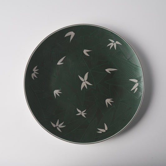 Bamboo Shadow Ceramic Dinner Plate