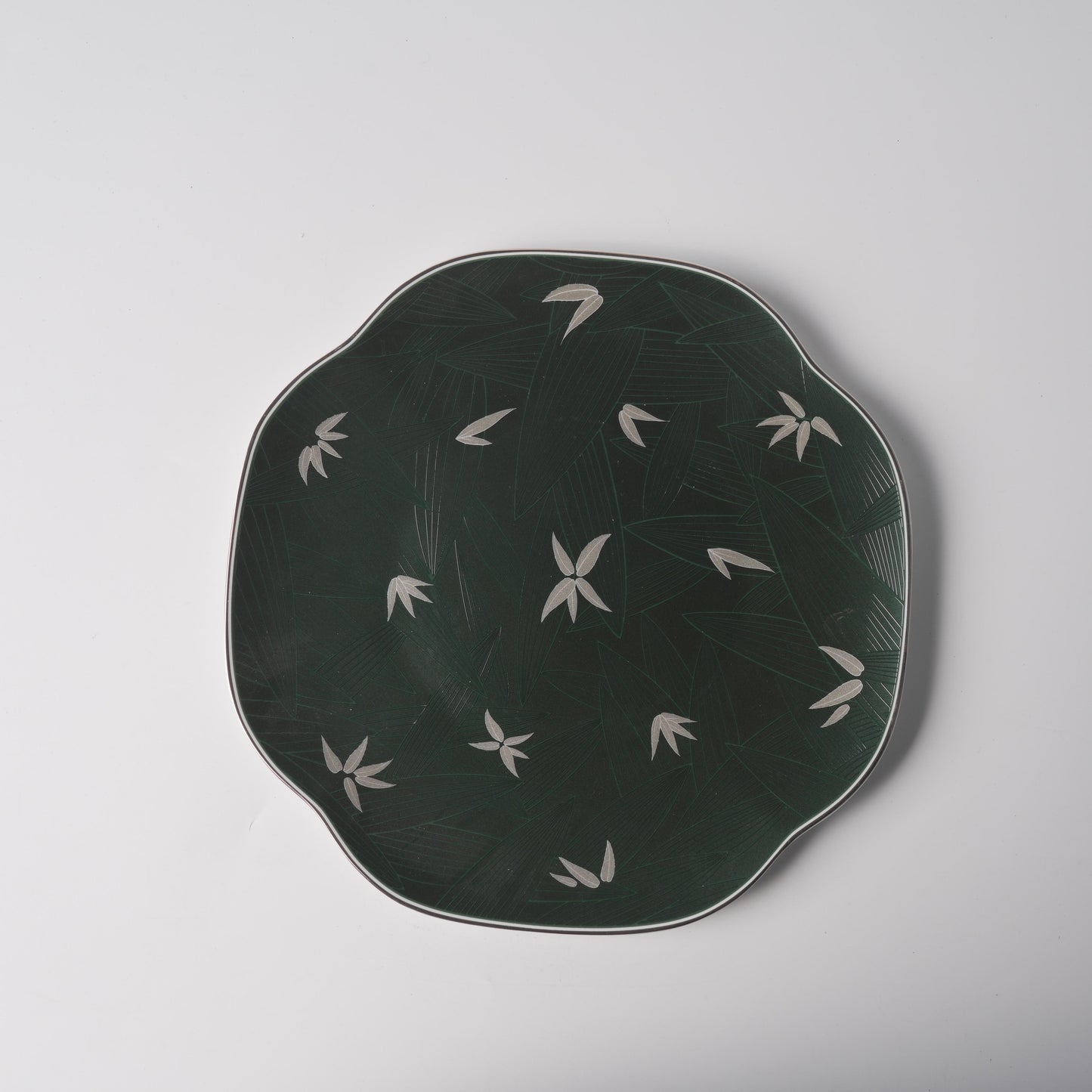Bamboo Shadow & Song Porcelain Plate Set