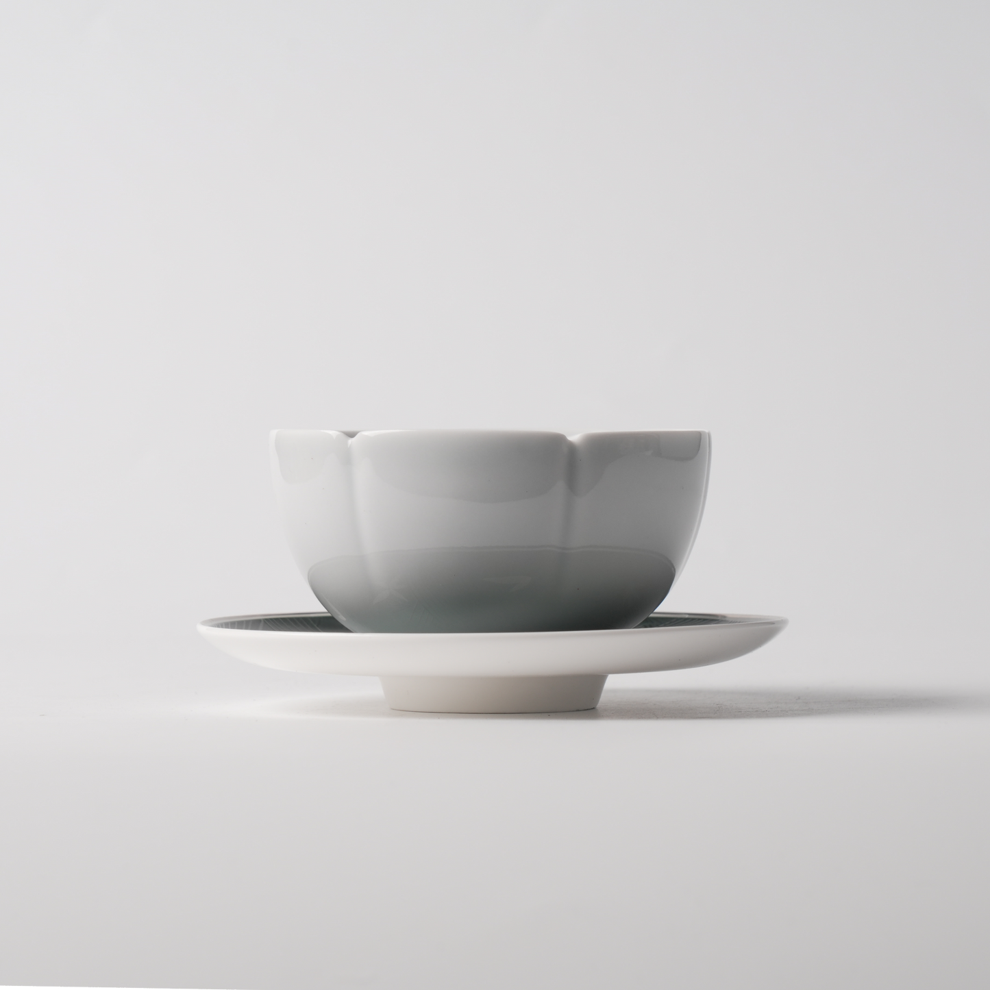 Bamboo Shadow Saucer & Lotus Petal Soup Bowl Set