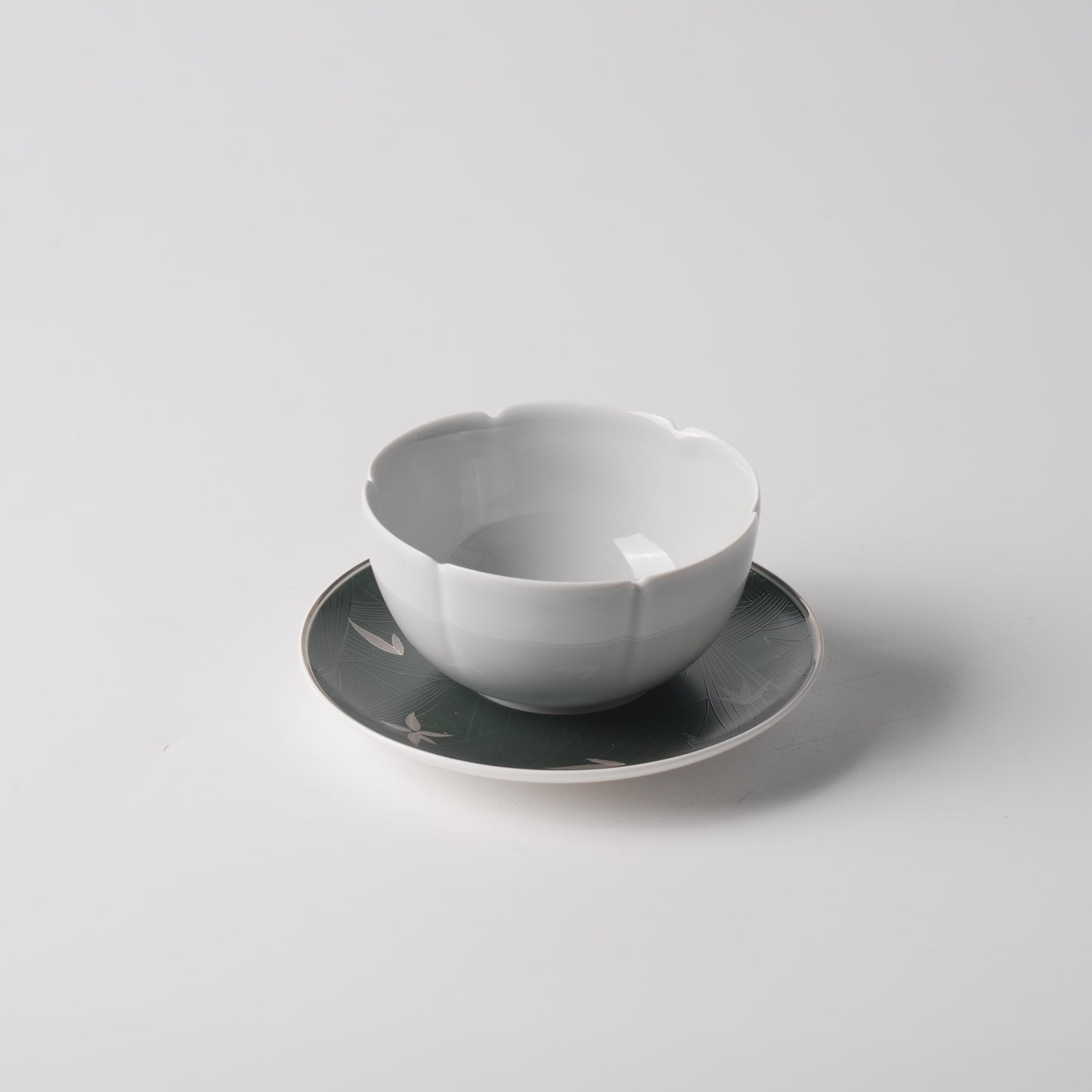 Bamboo Shadow Saucer & Lotus Petal Soup Bowl Set
