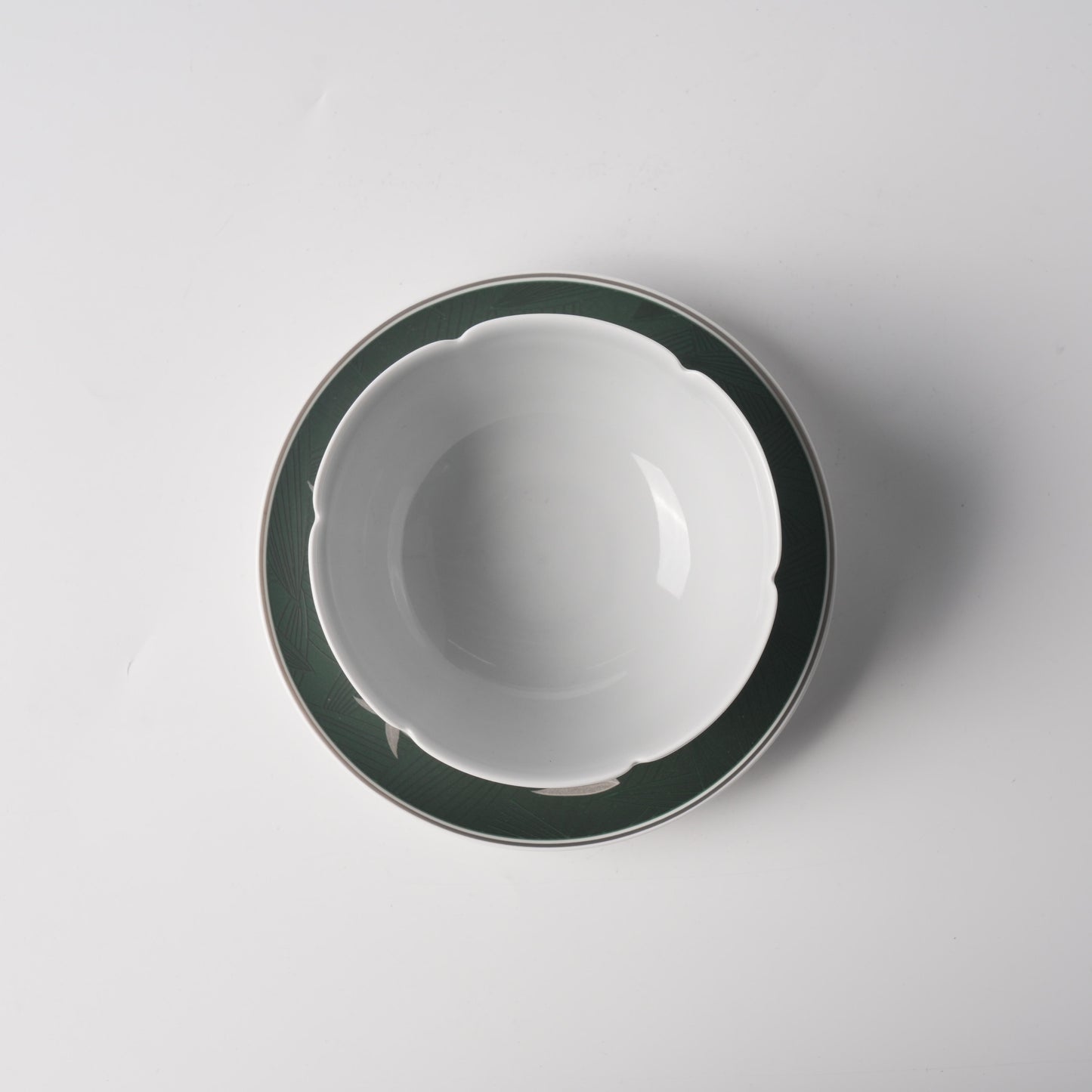 Bamboo Shadow Saucer & Lotus Petal Soup Bowl Set