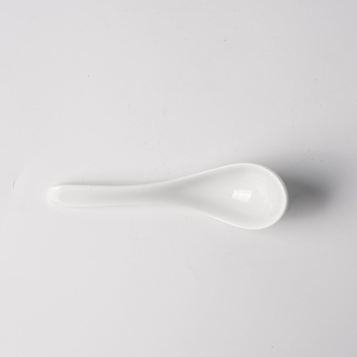 Ivory Porcelain Chinese Soup Spoon