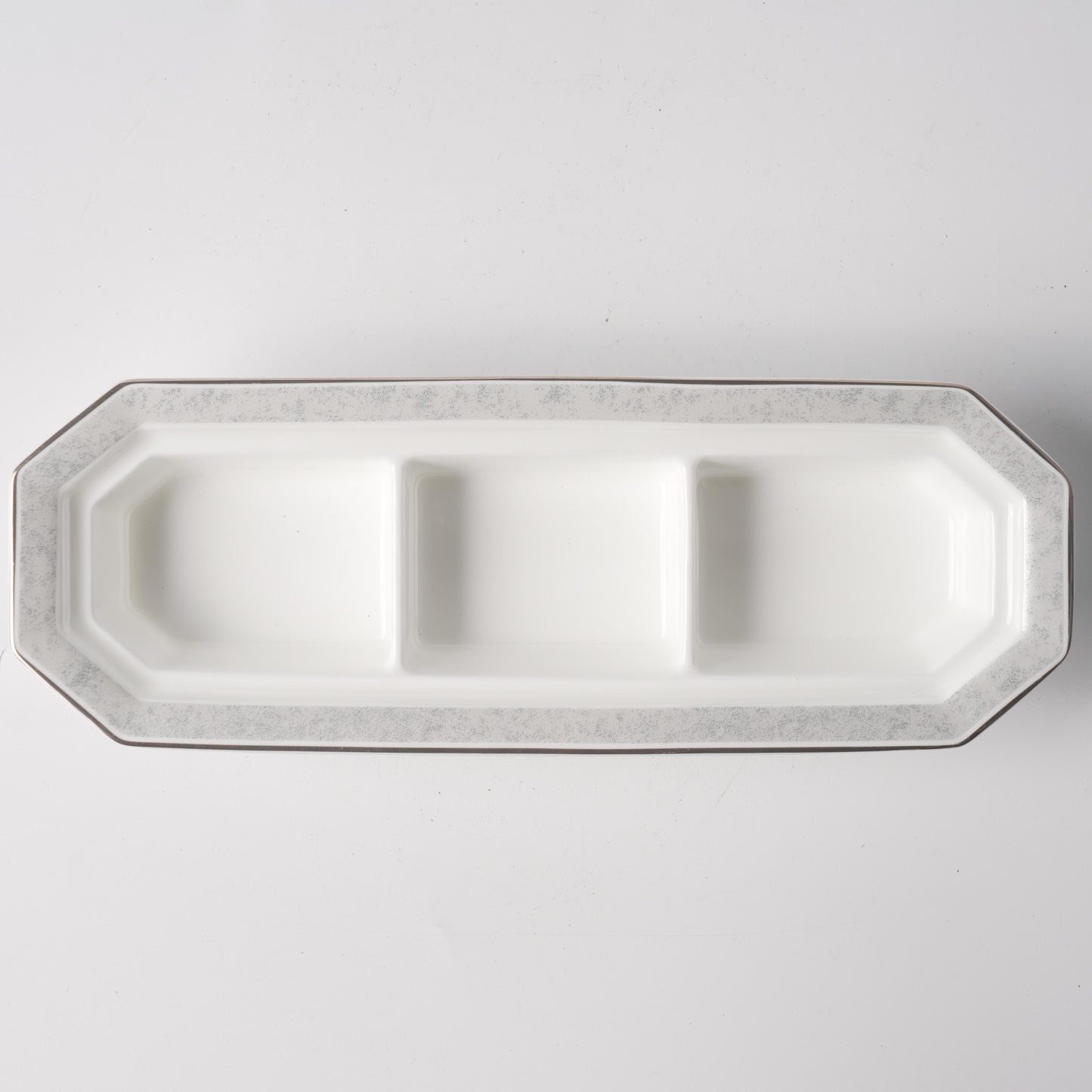 Ten Thousand Li — 9" Landscape Ink Octagonal Serving Tray with Dipping Bowl